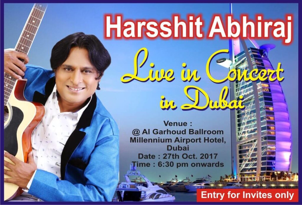 Harsshit Abhiraj at Live in Concert in Dubai