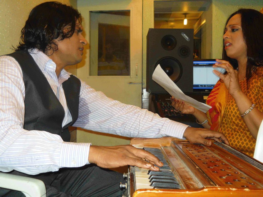 Playback Singer Harsshit Abhiraj with Vaishali Samant