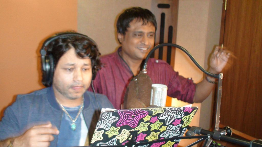 Playback Singer and Stage Performer Harsshit Abhiraj with Kailash Kher