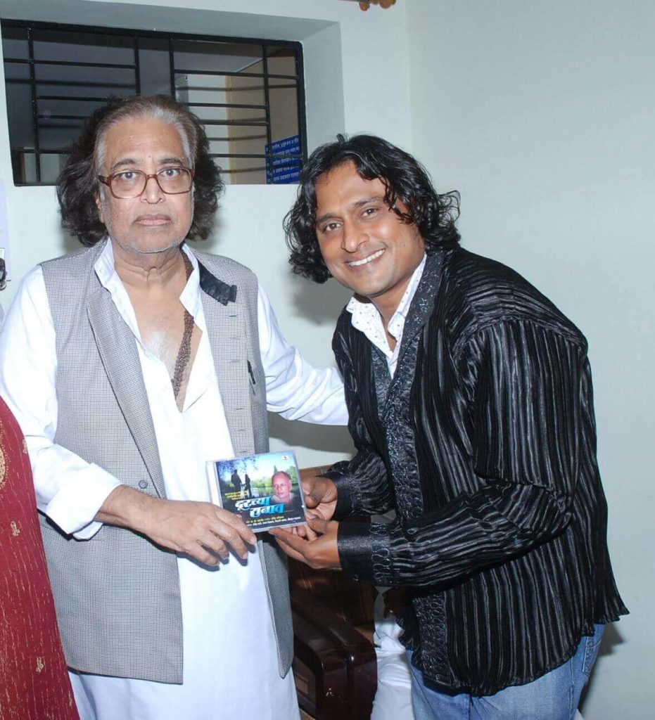 Harsshit Abhiraj with Pandit Hrudaynathji Mangeshkar