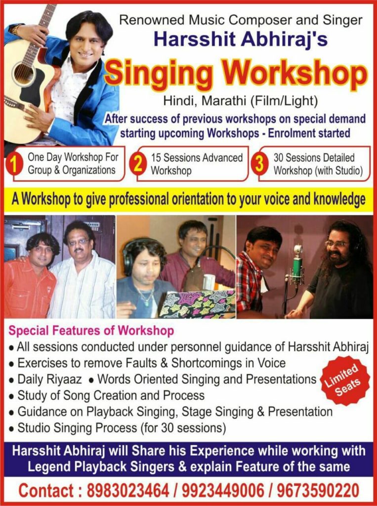 Singing Workshop conducted by Harsshit Abhiraj